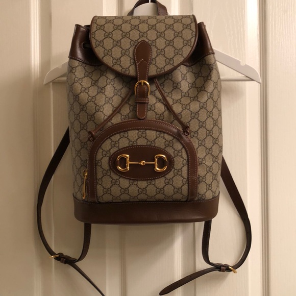 Gucci Horsebit 1955 Backpack GG Coated - Picture 3 of 11